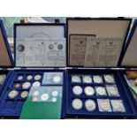 Two Cases of American Silver Dollars + some Half-Dollar Coins & Commemorative - 400g+ of Silver Cont