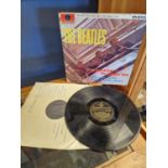 First Vinyl LP Record Pressing of 1963 The Beatles 'Please Please Me' on Gold Parlophone Label