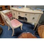 Ladies Light Ash Sideboard Hall Desk and Chair