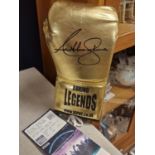 Boxing Collectable Memorabilia - Signed Anthony Joshua Golden Glove + the 2017 Klitschko vs Joshua T
