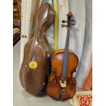 Medium Sized Cello A/F Musical Instrument + Case