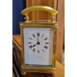 Antique Bell Brothers of Doncaster Carriage Clock with French Movement - marked '857 15/3/15' inside