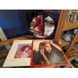 Set of Three Kate Bush Vinyl LP Records inc Hounds of Love & Blood Red Shoes