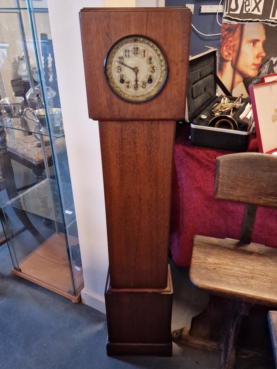 Vintage 1930's Grandmother Clock w/an Art Deco Dial