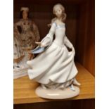 Lladro Dancing Girl Figure (VG)