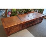 Large Oak Blanket Box/Coffer w/cushion - 60x41x182cm