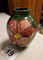 Small Moorcroft 'Clematis' Vase - 9cm tall