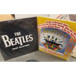 Pair of Re-Issue The Beatles Past Masters and Magical Mystery Tour Vinyl LP Records