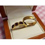 Pair of Gold-Plated (on 925 Silver) Rings - size O