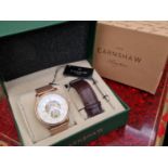 Boxed Limited Edition Thomas Earnshaw City of London 'Downing' Gents Wrist Watch