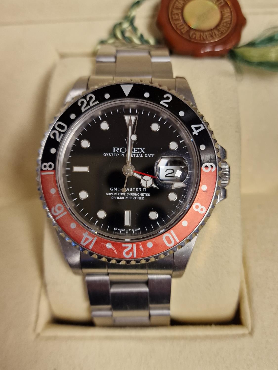 Boxed Rolex GMT II Chronometer Oyster Wrist Watch - Boxed with some paperwork - Image 2 of 11