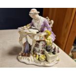 Early Meissen Pottery Figure