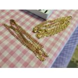 Pair of 9ct Gold Chains and Necklaces - 13.35g