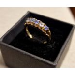 Multi-Stone 9ct Gold Eternity Ring inc Ameythst, 2.6g, size N