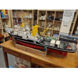 Large Lloydsman Tug Sailing Boat - Working Order once the Remote electronics are assembled