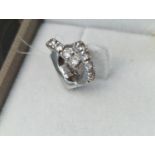 Pair of 18ct White Gold and Diamond earrings, 1.88g