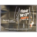Friday the 13th Part IV (1984) - original UK quad film poster (40" x 30") - excellent condition