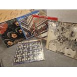 Set of Five Beatles 1960's LP Vinyl Records inc Rubber Soul, Revolver, Hard Days Night & 62-66 + 67-