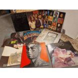 Set of Nine 1960s-70's Rock LP Vinyl Records inc Led Zeppelin, Hendrix, The Who, AC/DC etc