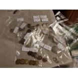 Collection of Various Bagged British Coins including some pre-1947 Silver Examples