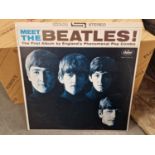 US Capitol Records 'Meet The Beatles' Purple Label American Debut LP Vinyl Record