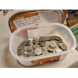 Collection of Approx 150 British Shilling Coins inc around 30 pre-1947 Silver examples