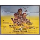 the Wild Geese (1978) - original UK quad film poster (40" x 30") - (1cm nick to middle of poster + 4