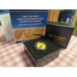 Hatton Garden Concorde 50th Anniversary Quarter Sovereign Gold Coin - 2g