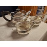 1920's Chester Hallmarked Silver Tea Set - 1205g total
