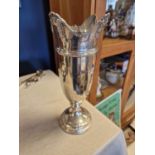 1931 Birmingham Hallmarked Silver Vase by William Greenwood & Sons - 464g