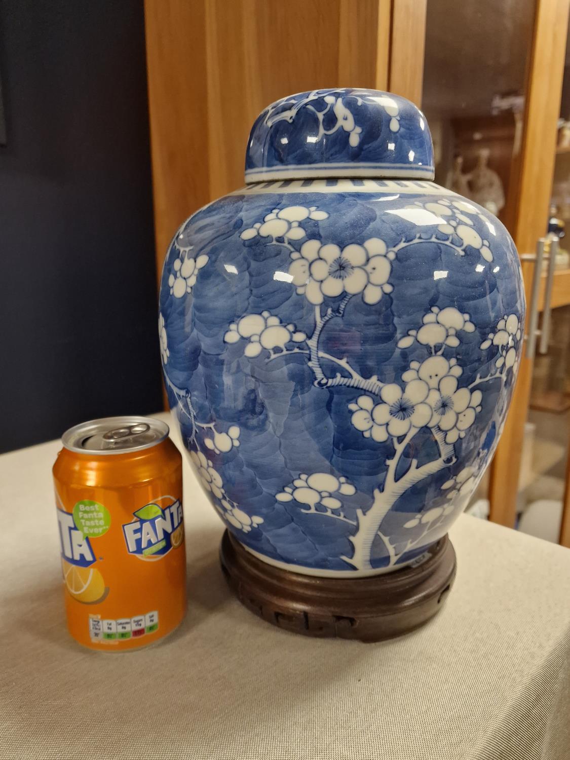 Early 20th Century Chinese Ginger Jar & Stand - Image 2 of 3