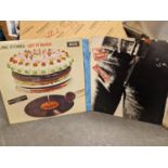 Rolling Stones Original Pressing LP Vinyl Records inc Sticky Fingers and Let it Bleed (Blue Decca)