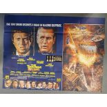 Towering Inferno (1974) - original UK quad film poster (40" x 30") - (pinholes + tapemarks)