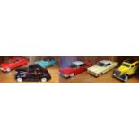 Collection of Large Scale 1950's Die Cast Cars Models