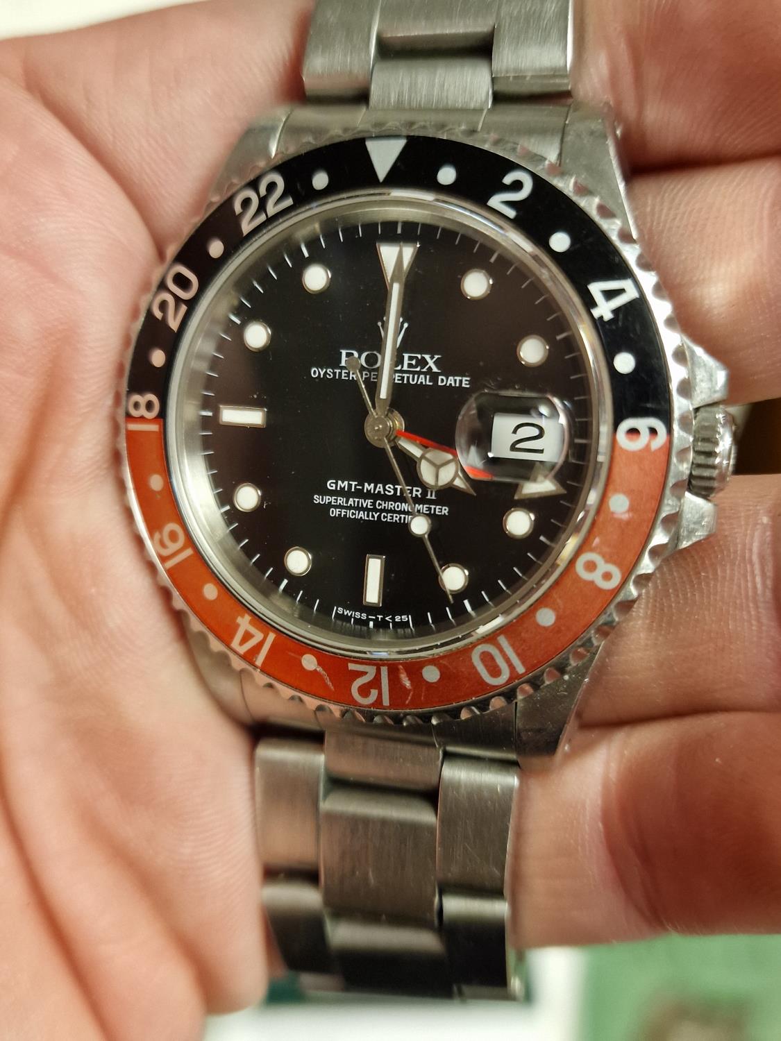 Boxed Rolex GMT II Chronometer Oyster Wrist Watch - Boxed with some paperwork - Image 3 of 11