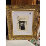 Framed and Signed Vera Lynn Autograph