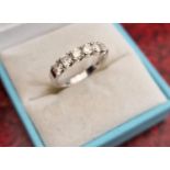 18ct White Gold & Diamond Ring, size L+0.5 and 3.53g