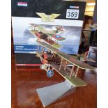 Corgi Aviation Archive SPAD XIII Eddie Rickenbacker 1:72 scale die-cast model, stand and box (AA3739