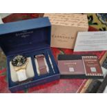 Boxed Limited Edition Thomas Earnshaw City of London 'Prevost' Moon Phase Gents Gold-Plated Wrist Wa