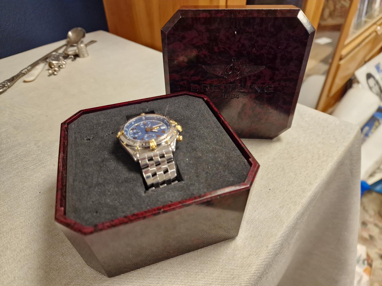 Boxed Breitling Designer Wrist Watch