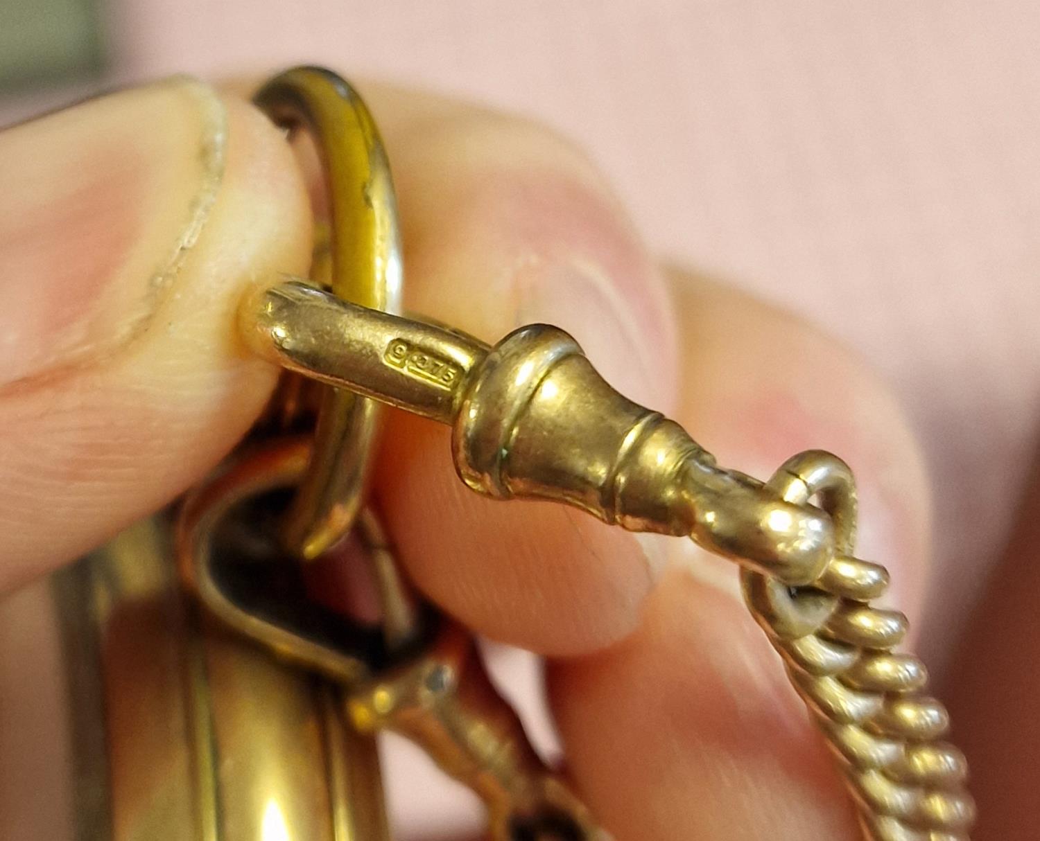 Rolex 1940's Gold-Plated Pocketwatch (104.5g) + a 9ct Gold Chain (45.8g) - Image 3 of 6