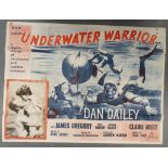 Pair of 2 original UK quad film posters (40" x 30"), comprising Grizzly (1976) and Underwater Warrio