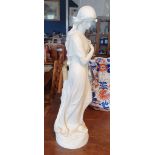 Large Parian Ware Antique Female Form Figure