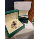 Boxed Rolex GMT II Chronometer Oyster Wrist Watch - Boxed with some paperwork