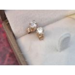Pair of 9ct Gold Diamond Earrings with approx 0.2ct to each stone, 0.44g total