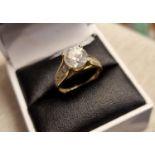 9ct Gold Engagement Ring, size O & 3g