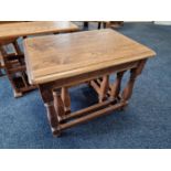 Vintage Oak Nest of Tables