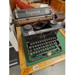 Imperial Vintage Cast Iron Typewriter