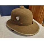 WWII World War Two German Africa Corps Pith Helmet