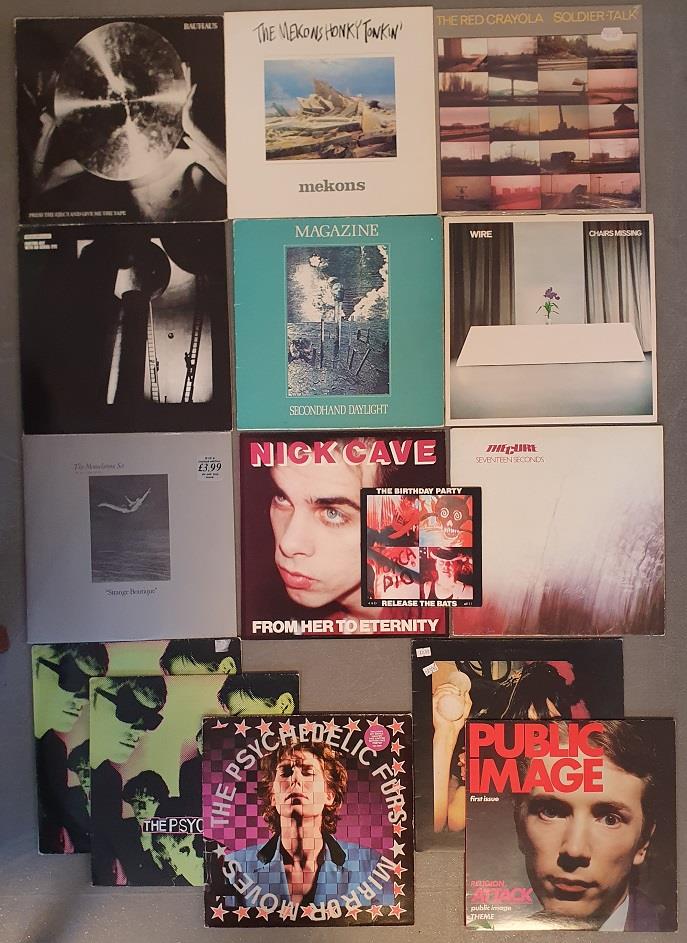 Good collection of 1980s indie Vinyl LP Records albums & 7" singles, including Bauhaus, the Cure, th